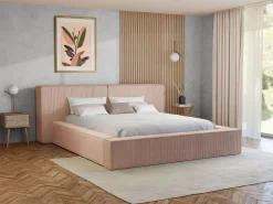 Vente-unique Cama Terciopelo|Canapé abatible 180 x 200 cm de pana - TIMANO