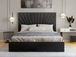 Canapé abatible 180 x 200 cm en terciopelo - RILIODA de Pascal Morabito^Vente-unique Outlet