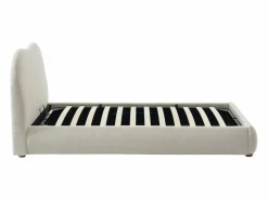 Canapé abatible 90 x 190 cm en tela bouclé beige - VANARI^Vente-unique Best