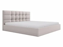 Vente-unique Cama Con Canapé|Cama Con Almacenaje|Canapé abatible 200 x 200 cm en tela - ELIAVA