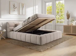 Canapé abatible 200 x 200 cm tela + colchón - FORVIK de Pascal Morabito^Vente-unique Clearance