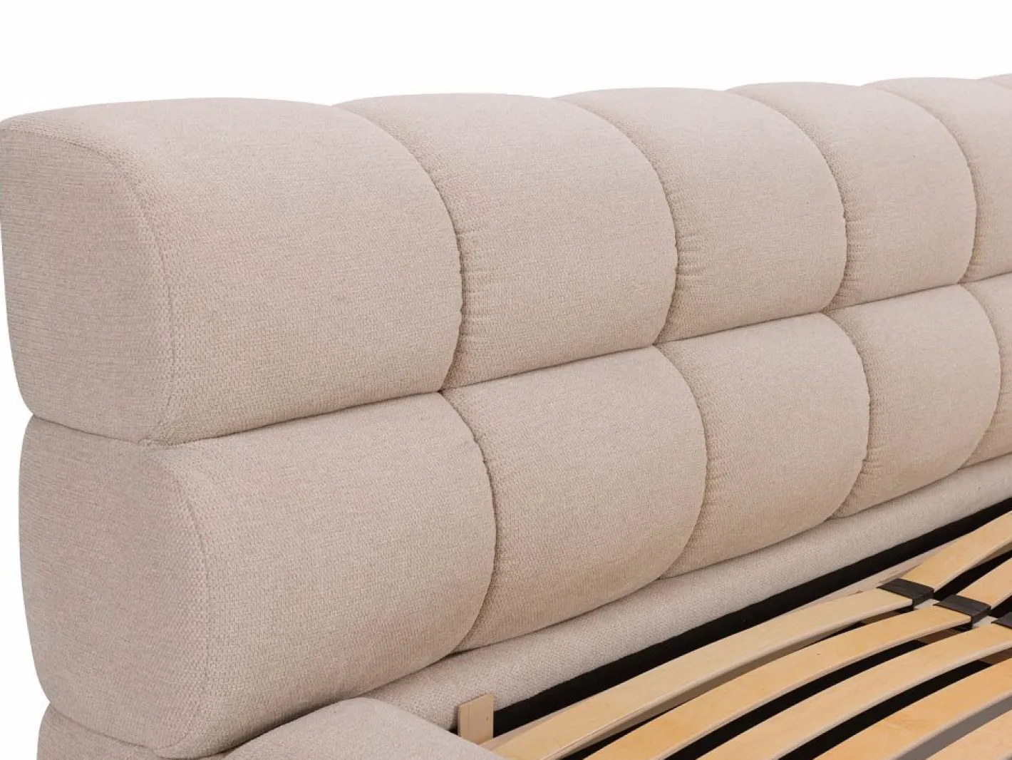 Canapé abatible 200 x 200 cm tela + colchón - FORVIK de Pascal Morabito^Vente-unique Clearance
