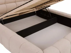 Canapé abatible 200 x 200 cm tela + colchón - FORVIK de Pascal Morabito^Vente-unique Clearance