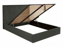 Vente-unique Canapé abatible 180 x 200 cm terciopelo + colchón - RILIODA de Pascal Morabito Gris antracita Sale