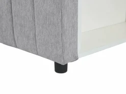 Vente-unique Canapé abatible banco 80 x 200 cm de tela y en color - LAOZIA Gris