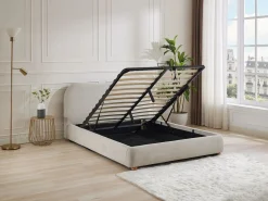 Canapé abatible de 160 x 200 cm de tela color + colchón - VANARI^Vente-unique Discount