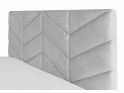 Vente-unique Cama Con Canapé|Cama Adulto|Canapé abatible de 180 x 200 cm de tela texturizada + colchón - JUSTANI