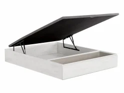 Ysmée Canapé abatible de 140 x 190 cm - - HESTIA de YSMÉE Blanco New