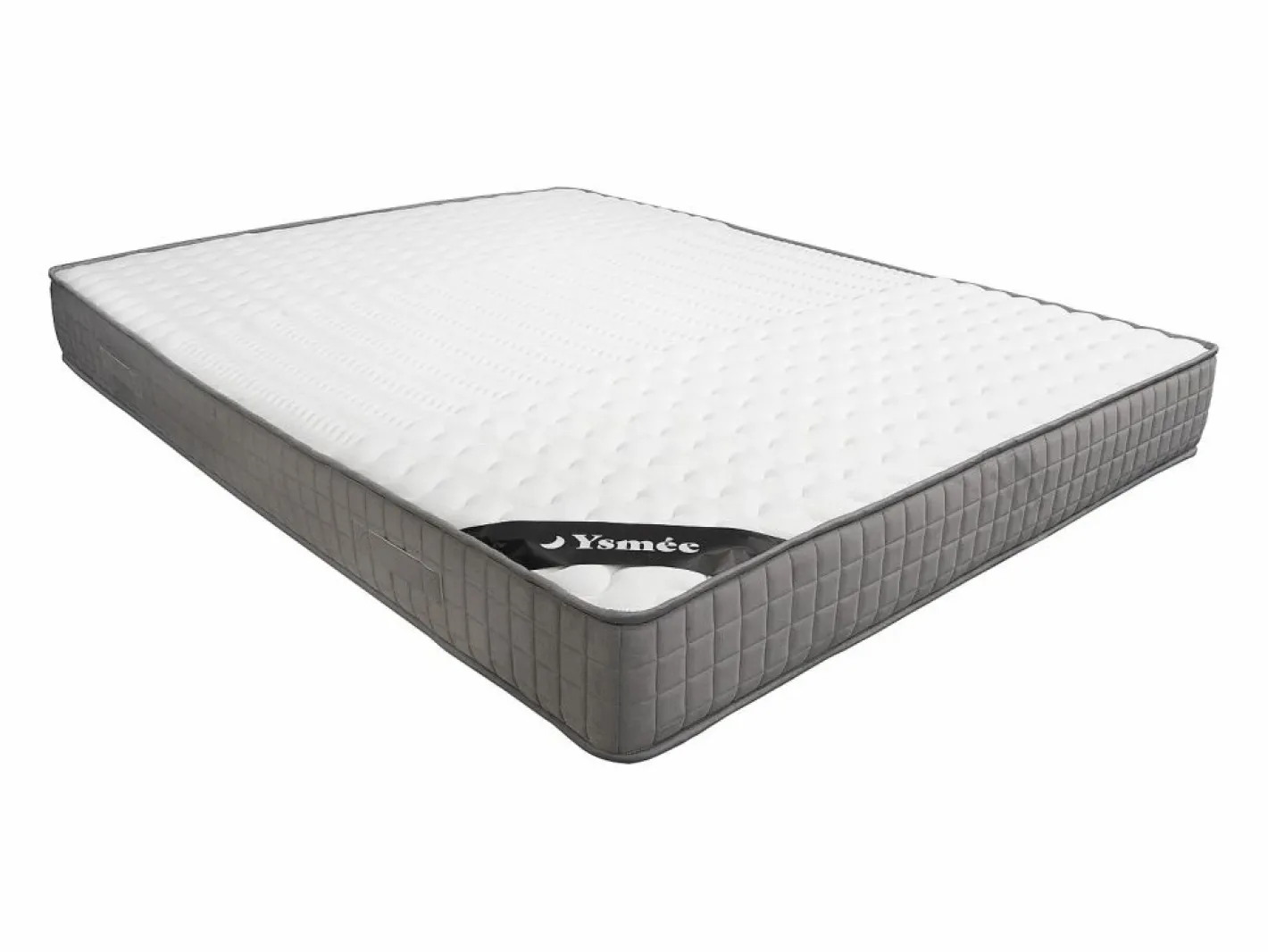 Vente-unique Canapé abatible king size 180 x 200 cm cabecero con costuras verticales tela + colchón - KILACLO Beige Clearance