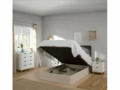 Canapé Abatible Petra 135x190 cm Blanco Nordic de Gran Capacidad^VS Venta-stock Sale
