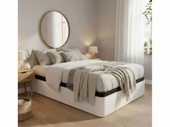 Canapé Atenas abatible tapizado 3D 90x190 cm Blanco Sale