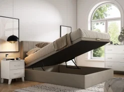 Ysmée Somier Con Canapé|Somier - 160X200Cm|Canapé con somier 160 x 200 cm - Tela - CENOVAS de YSMÉE