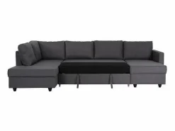 PUNTO Canapé d'angle panoramique convertible - Tissu - L 292 x P 187 x H 86 cm - CATS Gris Online
