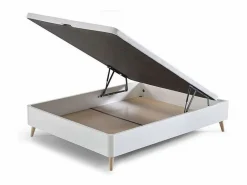 Somier - 90X190Cm|Somier Con Canapé|Canapé 90x190 cm estilo nórdico patas inclinadas dormitorio