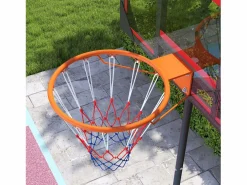 Canasta de baloncesto ajustable para niños, con ruedas y soporte, de plástico, color (82 x 53 x 306 cm)^ Sale