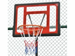 Canasta de baloncesto negro y rojo 75x83x261 cm^Homcom Clearance