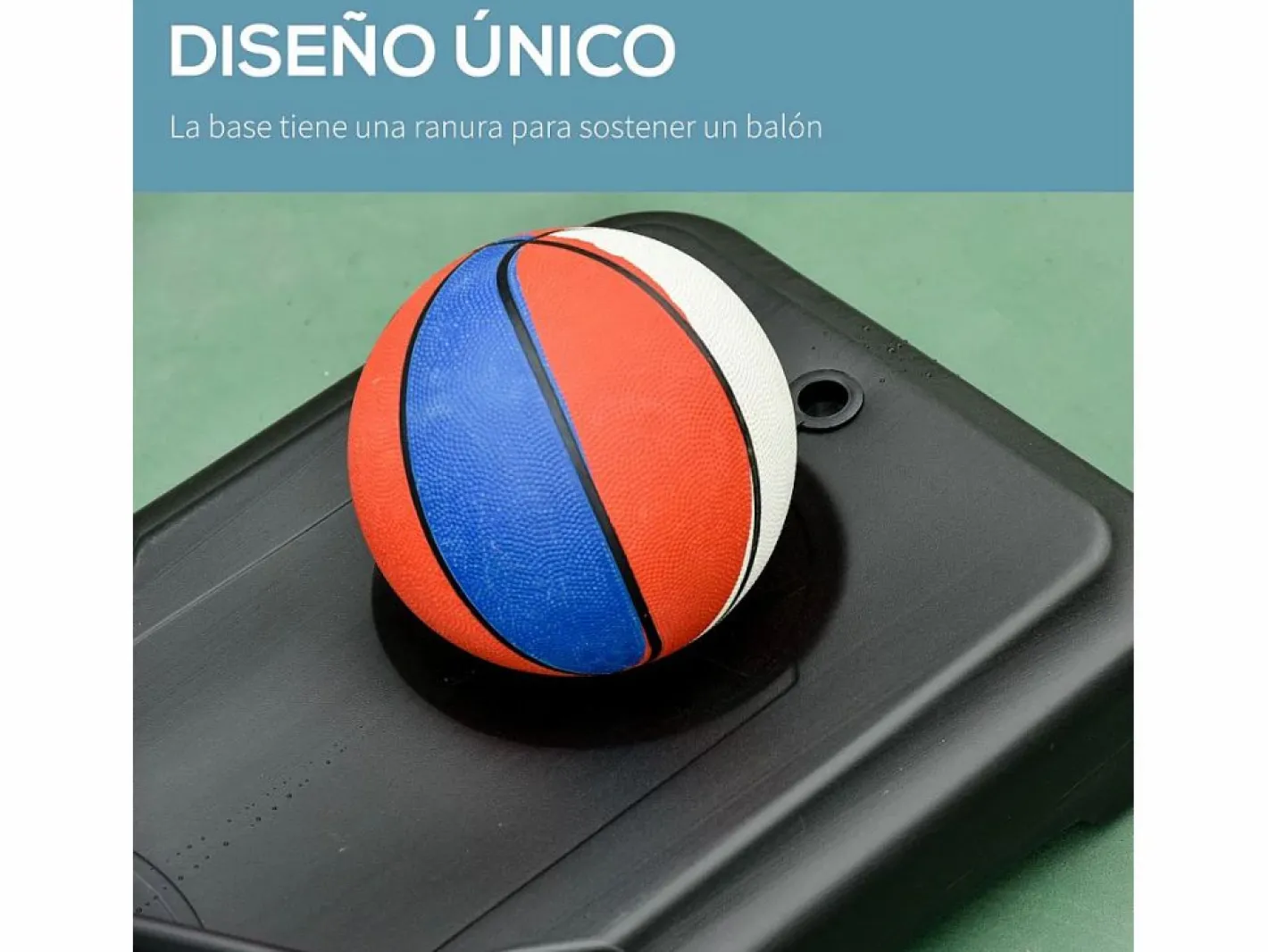 Canasta de baloncesto negro y rojo 75x83x261 cm^Homcom Clearance