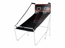 Canasta de Baloncesto SucceBuy, Juego Arcade de Baloncesto Plegable de Doble Tiro para Interiores, 2 Jugadores, 4 Pelotas