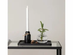 ebuy24 Candelabro Ulricehamn con luz LED negra. Negro Discount