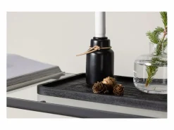 ebuy24 Candelabro Ulricehamn con luz LED negra. Negro Discount
