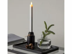 ebuy24 Candelabro Ulricehamn con luz LED negra. Negro Discount