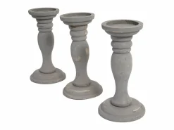 MCW Candelero H361 (juego de 3), Gris