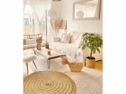 DECOWOOD Cesta|Capazo de esparto natural de 50x35x35cm - MENORCA -