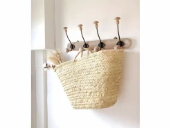 DECOWOOD Cesta|Capazo de esparto natural de 50x35x35cm - MENORCA -