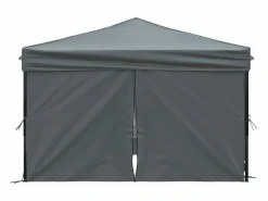 Carpa de fiesta plegable con paredes laterales antracita 3x3 m ES713260^ Hot
