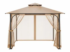 Cenador Y Quiosco|Carpa de Jardín SucceBuy Pantalla para Cenador de 305 x 305 x 213.5 cm (Malla Incluida)