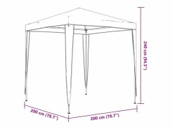 Carpa de recepción blanca de 2x2 m Blanco Discount