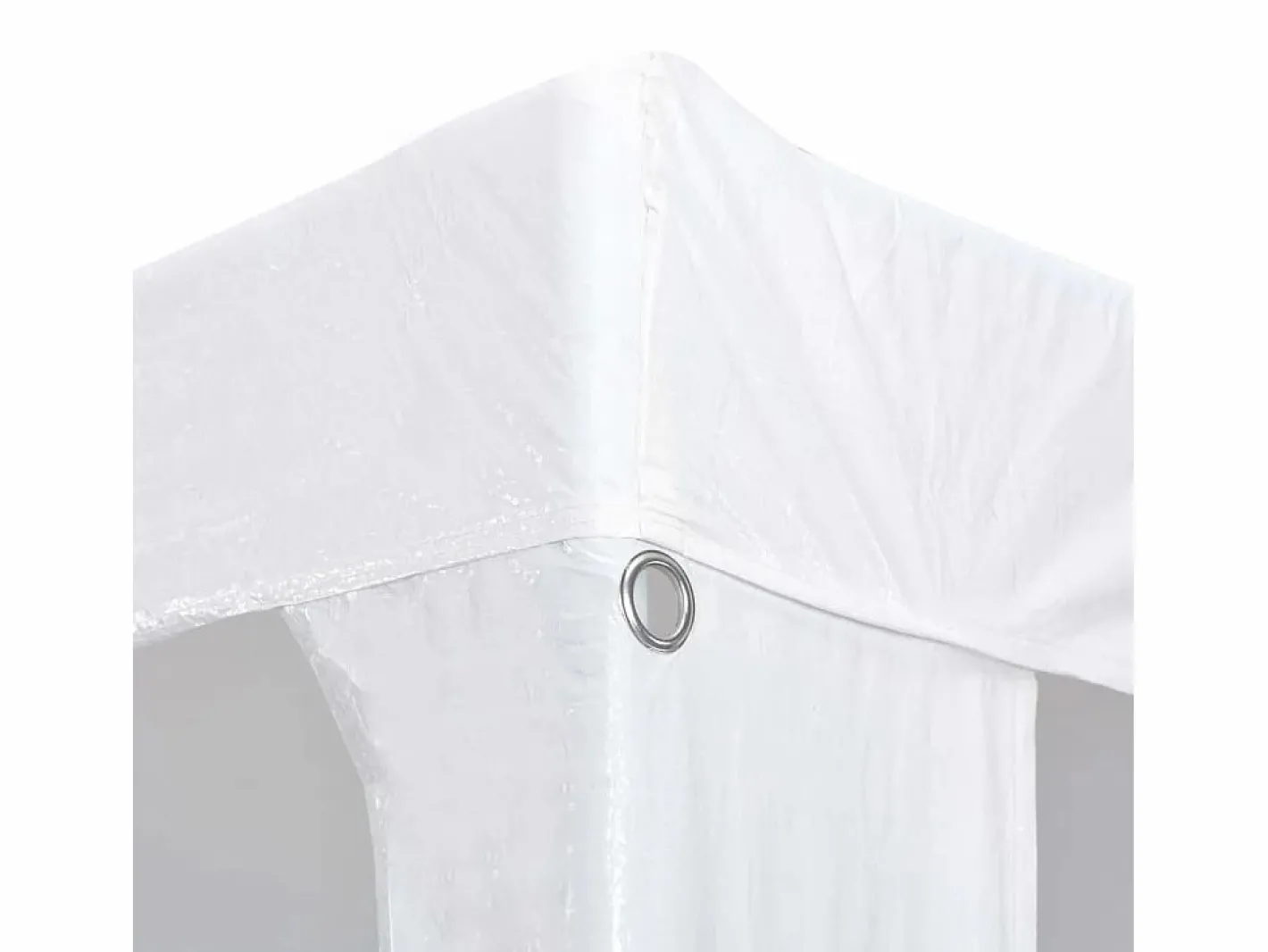 Cenador Y Quiosco|Carpa de recepción blanca de polietileno de 3 x 6 m
