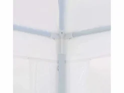 Cenador Y Quiosco|Carpa de recepción blanca de polietileno de 3 x 6 m