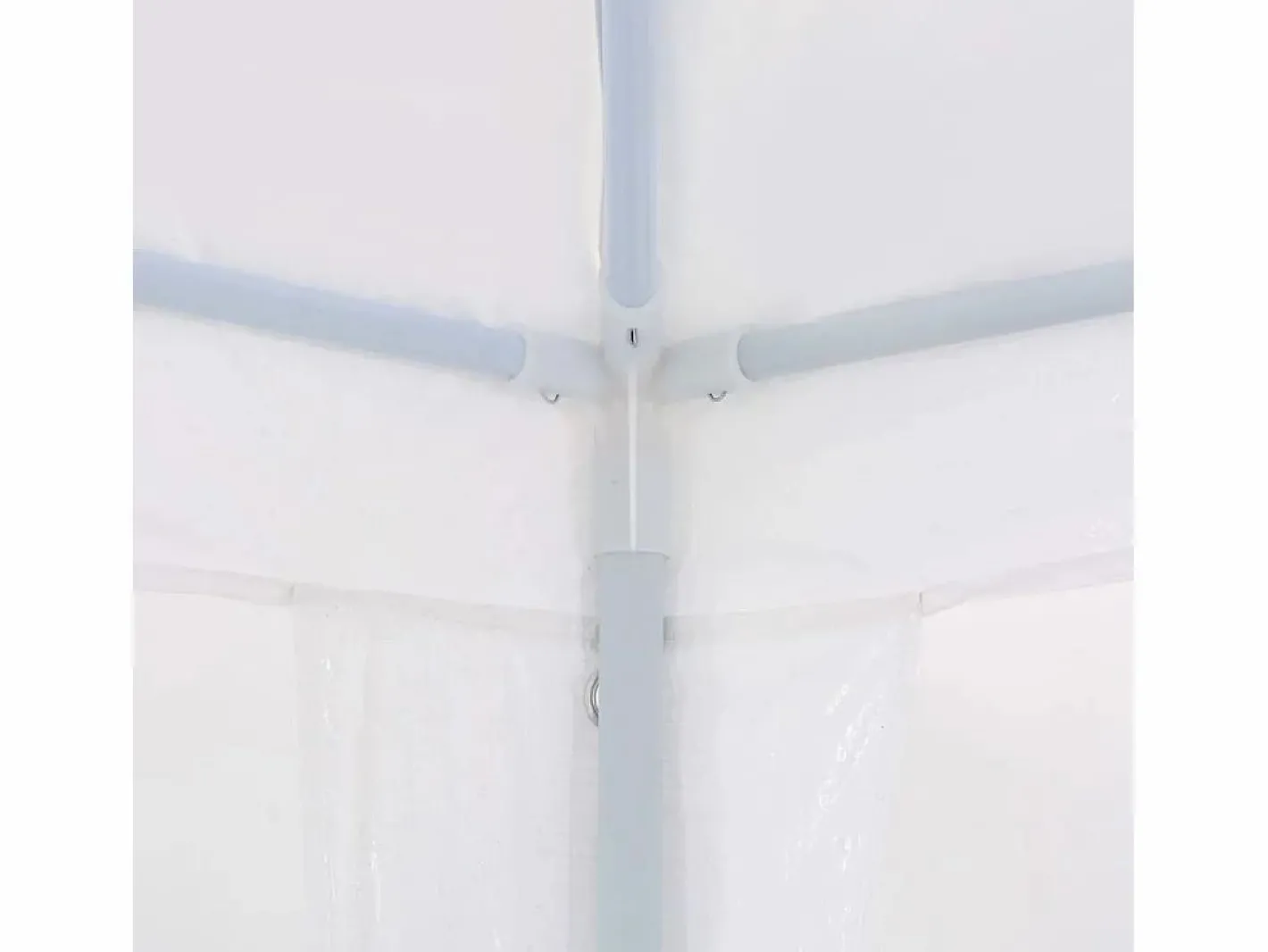 Cenador Y Quiosco|Carpa de recepción blanca de polietileno de 3 x 6 m