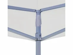 Carpa de recepción plegable profesional 2x2 m Acero Blanco