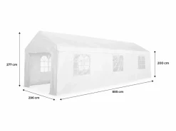 Sweeek Carpa de recepción 3x9m Blanco Hot
