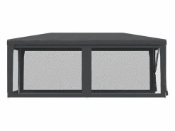 Carpa para fiestas 6 paredes de malla HDPE 3x6 m ES664457 Gris antracita Online