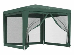 Cenador Y Quiosco|Carpa para fiestas con 4 paredes de malla HDPE 3x3 m ES903213