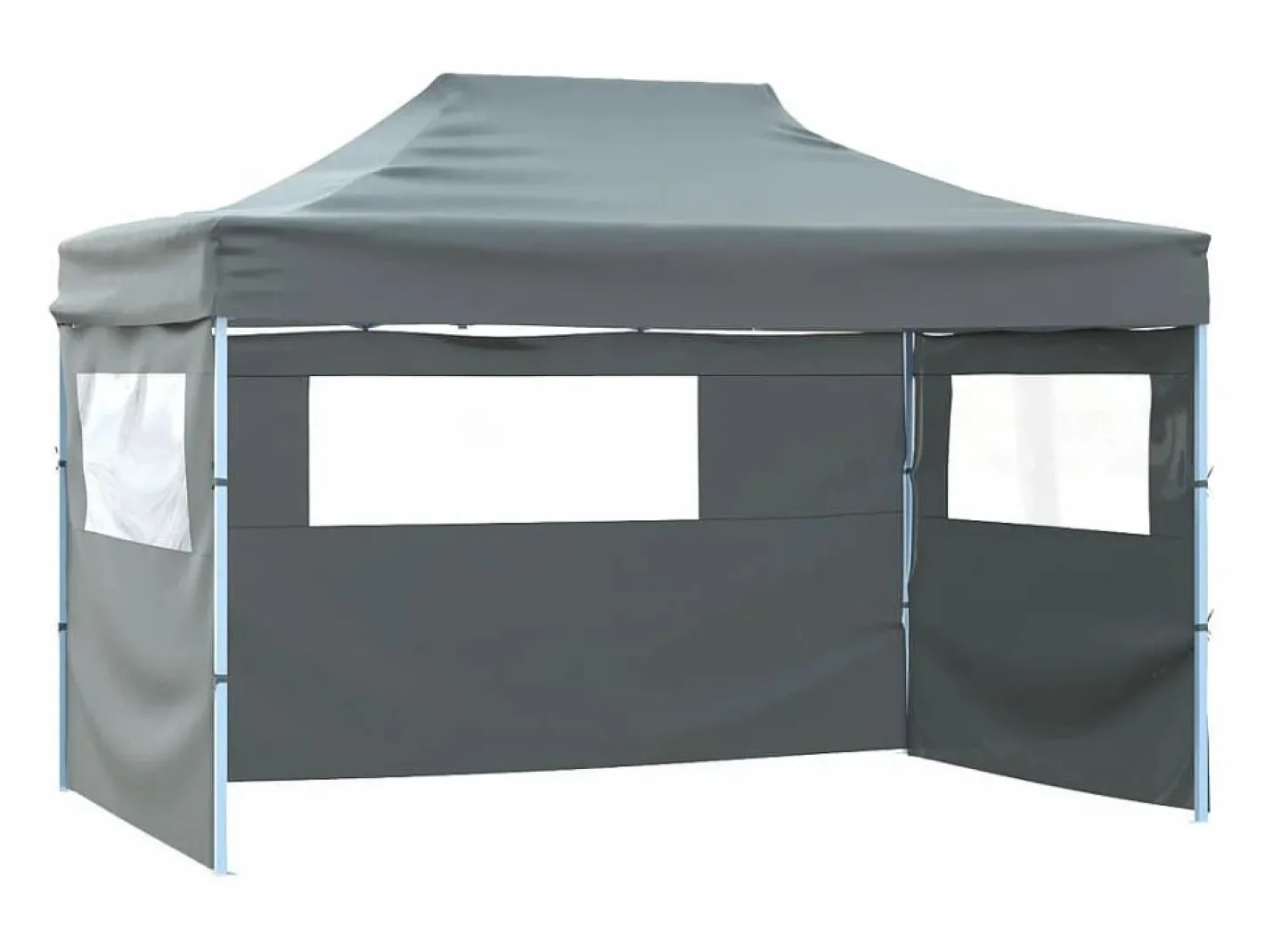 Carpa plegable profesional 4 paredes acero 3x4 m ES141333 Gris antracita New