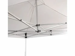 Carpa plegable profesional de aluminio con estructura hexagonal, Market-Pro 3X3, color , impermeable Blanco Sale