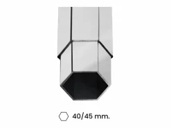 Carpa plegable profesional de aluminio con estructura hexagonal, Market-Pro 3X3, color , impermeable Blanco Sale