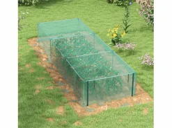 Carpa protectora para plantas con puerta con cremallera y malla antiinsectos para exteriores, color (125 x 373 x 62,5 cm) Verde Clearance