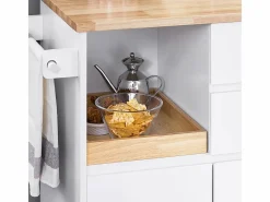 Sobuy Mueble Camarera|Carrito Auxiliar de Cocina con 2 Cajones FKW123-WN ES