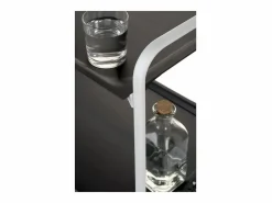 Carrito auxiliar plegable con ruedas - Estructura metálica blanca, 2 estantes s laminados – 72*66*43 cm - BAUHAUS^Don Hierro Discount
