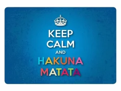 Carrito auxiliar plegable con ruedas - Estructura metálica blanca, 2 estantes laminados Decorado Keep Calm – 72*66*43 cm - BAUHAUS^Don Hierro Online