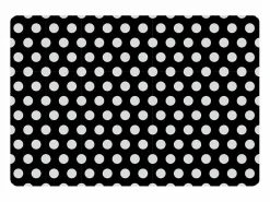 Don Hierro Carrito auxiliar plegable con ruedas - Estructura metálica blanca, 2 estantes laminados círculos blancos fondo – 72*66*43 cm - BAUHAUS Negro Hot