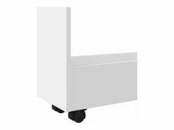 Carrito de almacenaje estrecho de 3 niveles de madera de ingeniería blanca^vidaxl Clearance