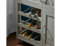 Carrito de Cocina Carrito de Servir con 3 Puertas y 1 cajón L67cmxH87cmxD38cm FKW45-HG ES^Sobuy Best