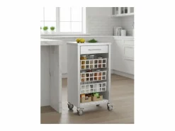 Don Hierro Carrito de cocina, carrito verdulero – , Inox - 93*48*34cm - MOHER Blanco Outlet