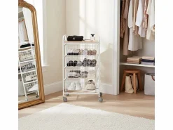 Carrito de Cocina FIESTA con 4 Cestas Extraíbles – Mueble Auxiliar Versátil, y Haya^Don Hierro Discount